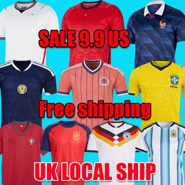 Big Sale 9.99 with free shipping from the UK England Scotland Argentina Brazil Germany France Portugal Spain soccer jersey kit 2026 World Cup football shirt set