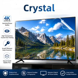 Crystal Smart TV 4K FHD Protective Film Lage Size Long Term Warranty and Replace