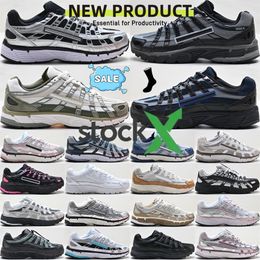 DE Stock Top P6000 Running Shoes For Men Women 6000 Designer Trainers Metallic Silver Light Bone Laser Fuchsia Triple Black Burgundy Ou251p