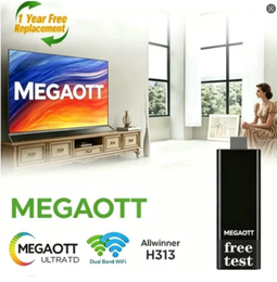 X96MAX+abonnement MEGA ott Android 9.0 TV Box, Amlogic S905X3 Quad Core, 4/64GB, Dual WiFi 2.4/5.0G, 8K HD, 1000M Ethernet, Stream Movies & Games