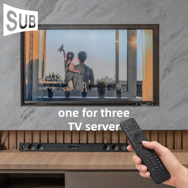 One for three wireless TV remote control strong infrared wall penetrating long distance compatibility suitable for mobile phones flat screen TV