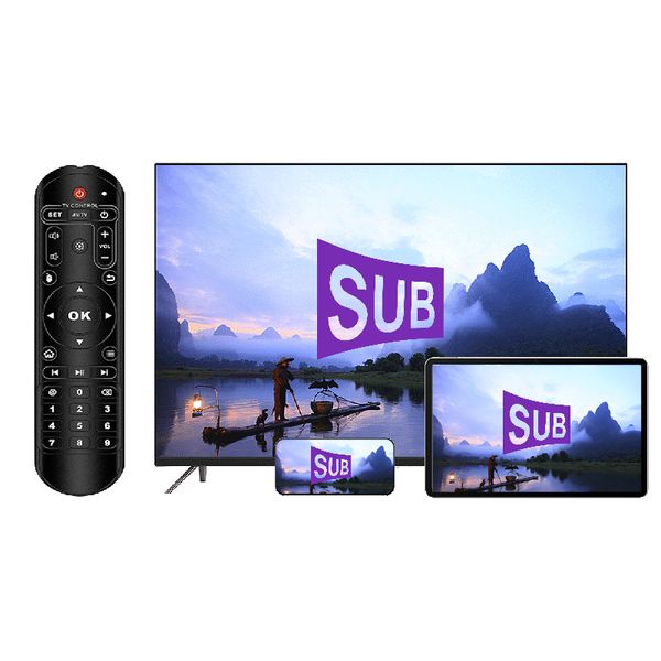 SUB France One Line for3 Smarters Player Lite xtream code Free tails-24h Remote Controller